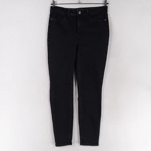 Jegging Talbots impecable cinco bolsillos talla 8 negro lavado tiro medio ajustado elástico - Imagen 1 de 10