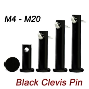 M4 M5 M6 M8 M10 to M20 Clevis Pin Carbon Steel Metric Hinge Pin Rigging Pin - Imagen 1 de 175
