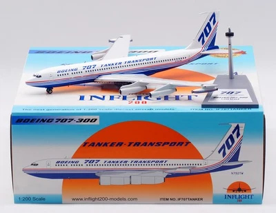 Inflight 1:200 Boeing B707-300 "House Color" Diecast Aircraft Jet Model N792TW - Image 1 of 4
