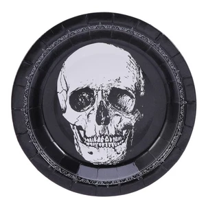 20pcs Halloween Party Disposable Plates Scary Pattern Paper Plate Tableware for - Picture 1 of 12