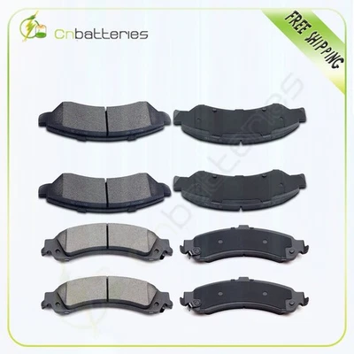 Juego de pastillas de freno delanteras + traseras de cerámica para GMC Yukon XL 1500 2000-2001 2x2 Foto 1 de 4