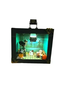 ÚNICO Hecho a Mano Mini "Latidos Muertos" Zombie Discoteca Halloween Decoración de Mesa - Imagen 1 de 8