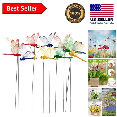 Juego de 24 Estacas Libélula Impermeables - Perfecto para Decoración de Jardín Foto 1 de 4