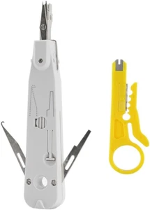Pinza Crimpatrice RJ45 Punch down Tool LSA Ethernet Attrezzo Inseritore per Cat7 - Foto 1 di 12