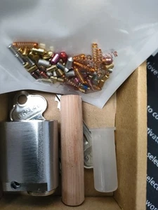 Learn To Rekey Locksmith Apprentice Locksport Training Lock Kit pins follower - Picture 1 of 5