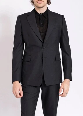 DRIES VAN NOTEN BLACK WOOL  BLAINE BLAZER Size: 52 - Image 1 of 4