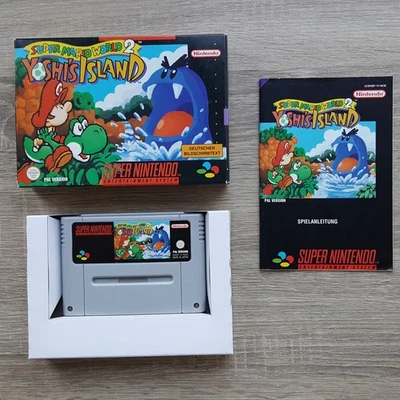 SNES Yoshis Island Super Mario World 2 in OVP Anleitung Super Nintendo PAL Spiel - Bild 1 von 4