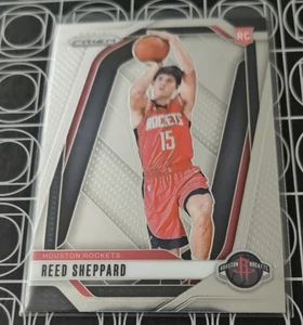 REED SHEPPARD ROCKETS 2024-25 PANINI PRIZM ROOKIE RC CARD NUMBER 268 - Picture 1 of 2