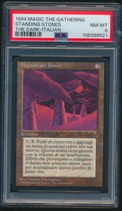 1994 Magic The Gathering Standing Stones The Dark Italian PSA 8 POP 1 - Picture 1 of 4