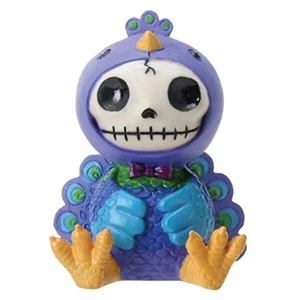 Furrybones Pfau Dandy Skelett im Kostüm Halloween Figur - Bild 1 von 2