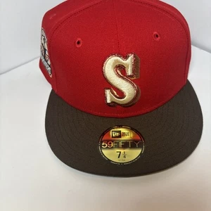 *NEW* Seattle Mariners New Era Fitted Hat 30th Anniversary Patch Cap Size 7 1/4 - Picture 1 of 6
