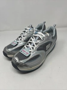 Skechers Silver Blue Women Shape Ups XF Accelerators Toning Sneakers US Size 11 - Picture 1 of 6