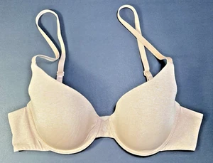 Victoria's Secret Nude Uplift Semi Demi Bra 34B Convertible Strap Underwire - Picture 1 of 9