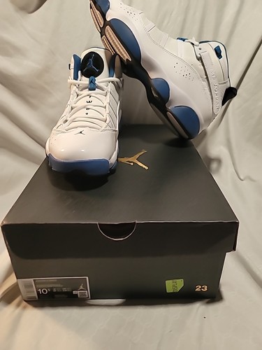 Jordan sei anelli taglia 10 5 bianco nero blu modello 322992 114