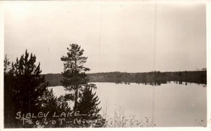 POSTAL RPPC SIBLEY LAKE PEQUOT MINNESOTA - Imagen 1 de 2
