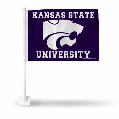 Kansas State Wildcats Car Flag [NEW] NCAA Truck Auto Banner Decal Rico Cover