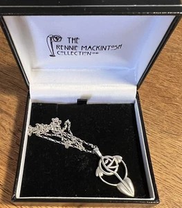 CARRICK SCHMUCK CJL STERLINGSILBER CHARLES RENNE MACKINTOSH HALSKETTE - Bild 1 von 9