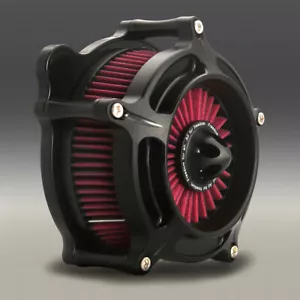 Filtro filtro de aire Spike Ops negro para Harley Touring Road King EFI FLHRI 01-07 - Imagen 1 de 8
