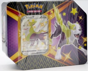 Pokémon Shining Fates - Lucido destino V scatola di latta Boltund V EN TIN NUOVO IMBALLO ORIGINALE - Foto 1 di 1