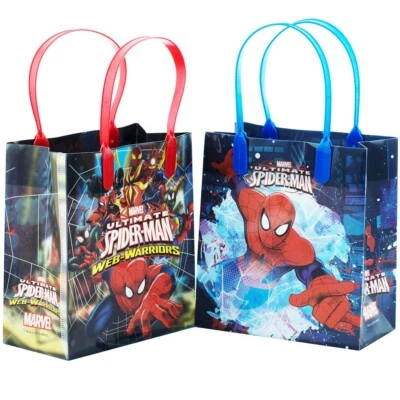 12 PIEZAS Marvels Spiderman Bolsa de regalos Favor de fiesta Regalos Bolsas de regalo Foto 1 de 2