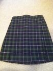 New Girl's Size 7 Yrs Laura Ashley Plaid Skirt Scottish / Irish Kilt Uniform