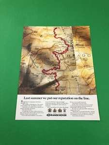 1989 1990 1991 1992 1993 1994 RANGE ROVER ORIGINAL PRINT AD ADVERTISEMENT B26 - Bild 1 von 1