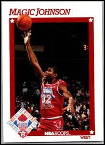 1991-92 Hoops #266 Magic Johnson - All-Star HOF FREE SHIPPING! - Picture 1 of 2