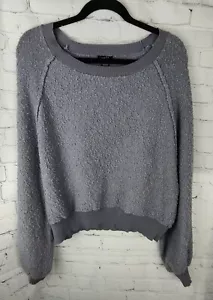 Rue21 Textured Knit Pullover Sweater Casual Comfy Gray Size S - Picture 1 of 7