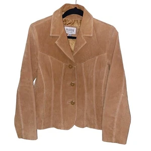 Chaqueta Wilsons Mujer Mediana Cuero Gamuza Máxima Vaquera Occidental Rodeo De Colección - Imagen 1 de 12