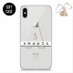 PERSONALISED INITIALS IPHONE CASE CLEAR SILICONE COVER FOR IPHONE 11 PRO 12 13 8