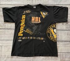 Pittsburgh Penguins Salem Sportswear Vintage Fire on Ice NHL Hockey T Shirt XXL