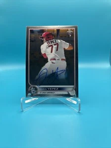 2022 Topps Chrome Rookie Auto RA-JY Juan Yepez St. Louis Cardinals - Picture 1 of 2