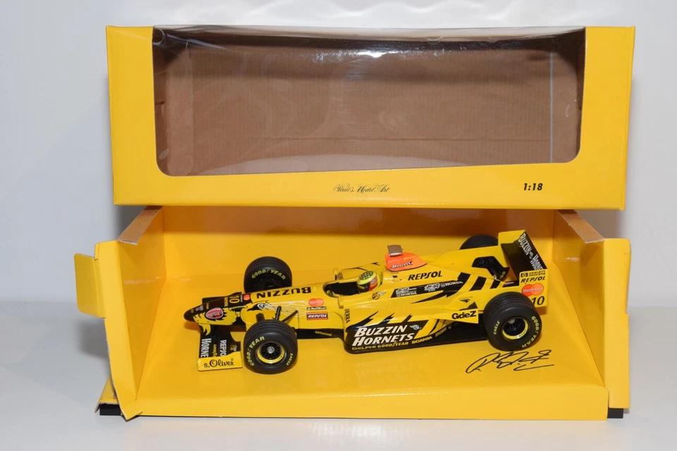 A63 1:18 514 981810 MINICHAMPS F1 FORMULA 1 JORDAN PEUGEOT 198 R. SCHUMACHER MIB - Photo 1/4