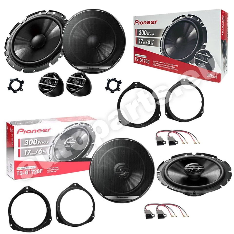 Kit 6 Casse Altoparlanti Pioneer Anteriori e Posteriori per Fiat 500L dal 2012 - Immagine 1 di 4