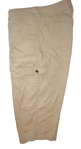 SONOMA - 18W - TAN - ELASTIC WAIST - CARGO CAPRI PANTS - Picture 1 of 5