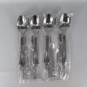 NEW Gorham 1831 Fairview Stainless Steel Flatware 18/10 Teaspoon Lot of 4 - Picture 1 of 5