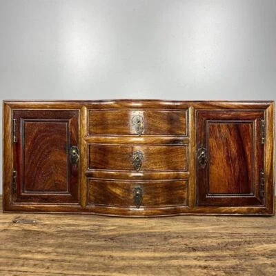 Armario de madera de China de 18,1"" armario de palo de rosa natural armario cajón Foto 1 de 4