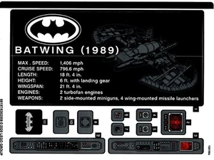 LEGO 76161stk01 Sticker Sheet for Set 76161 - (68197/6302558) NEW original LEGO - Picture 1 of 2