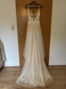Hochzeitskleid Spitze Ivory Blush - Bild 1 von 8