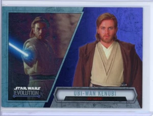 Tarjeta paralela #19 OBI-WAN KENOBI 2016 Star Wars Evolution sable de luz púrpura - Imagen 1 de 2