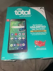 Total Wireless TCL A2 Prepaid Smartphone (32GB) - Schwarz - NEU - Bild 1 von 7