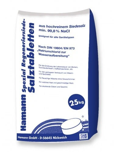 Hamann 25kg Salztabletten Regeneriersalz zur Wasserenthärtung