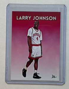 Larry Johnson Limited Artist Signed “UNLV Runnin' Rebels" Trading Card 1/10 - Picture 1 of 2