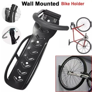 Bike Storage Wall Mounted Hook Bicycle Rack Hanger Holder Garage Steel Stand 75k - Picture 1 of 7