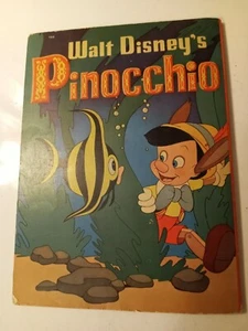 1939 Whitman Walt Disney's Pinocchio Illustrated Story Book #709 Coloring - Picture 1 of 6