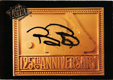Billy Beane Signed #596 1994 Fleer Ultra Baseball Card As 125th Anniversary AUTO