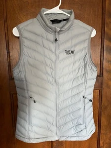 Mountain Hardwear Women’s Medium Vest Puffer Winter Gray Full Zipper - Picture 1 of 10