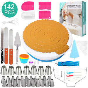 142pcs Permium Cake Decorating Equipment Fondant Cake Making Kit Baking Supplies