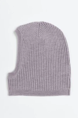 Новый H & M новорожденного ребенка шерсти ребра вязаный балаклава 0-2 М розовато-фиолетовый шляпа капюшон шарф - Изображение 1 из 3