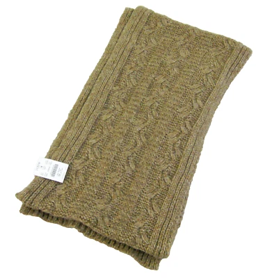 Nuevo J.CREW Para Mujer Marrón Tejido Bufanda Mezcla de Lana Mantón Tejido Suave y Cálido Foto 1 de 3